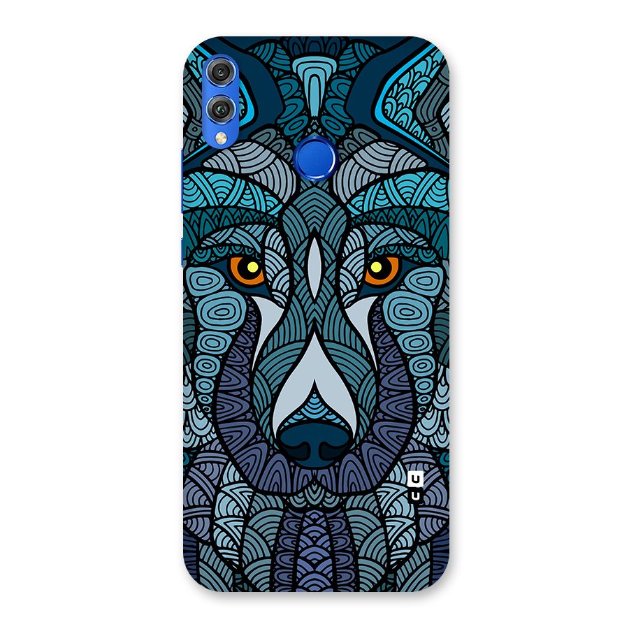 Ethnic Wolf Art Illustration Back Case for Honor 8X