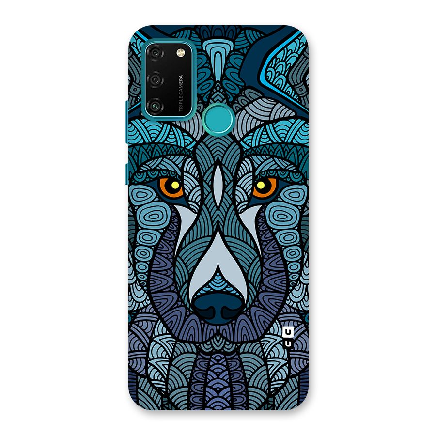 Ethnic Wolf Art Illustration Back Case for Honor 9A