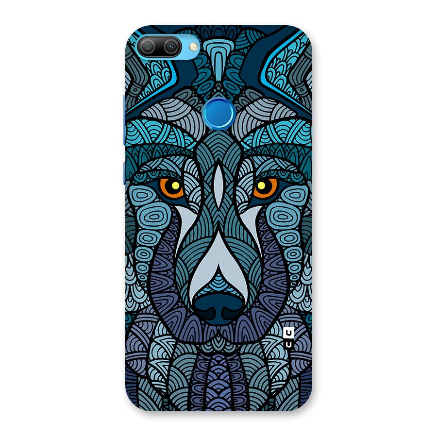 Ethnic Wolf Art Illustration Back Case for Honor 9N