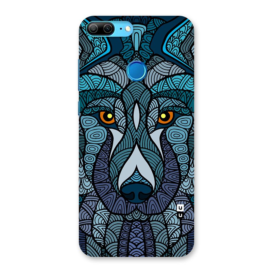 Ethnic Wolf Art Illustration Back Case for Honor 9 Lite