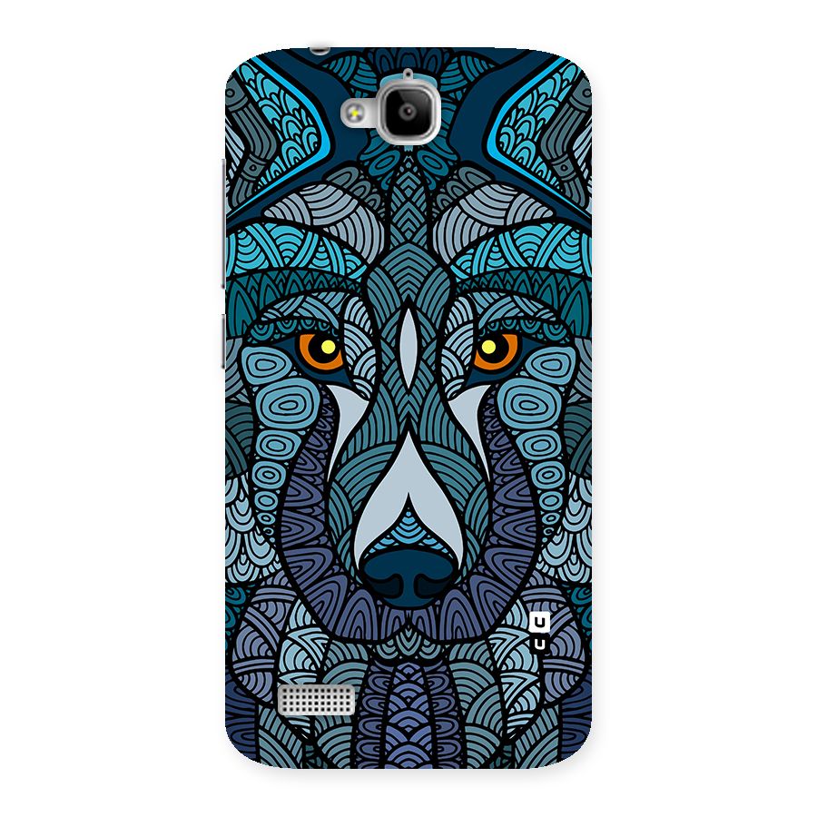 Ethnic Wolf Art Illustration Back Case for Honor Holly