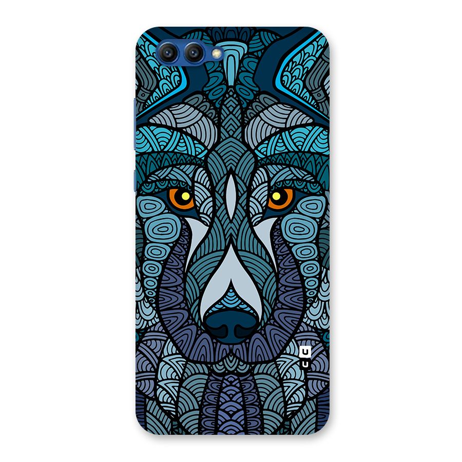 Ethnic Wolf Art Illustration Back Case for Honor View 10