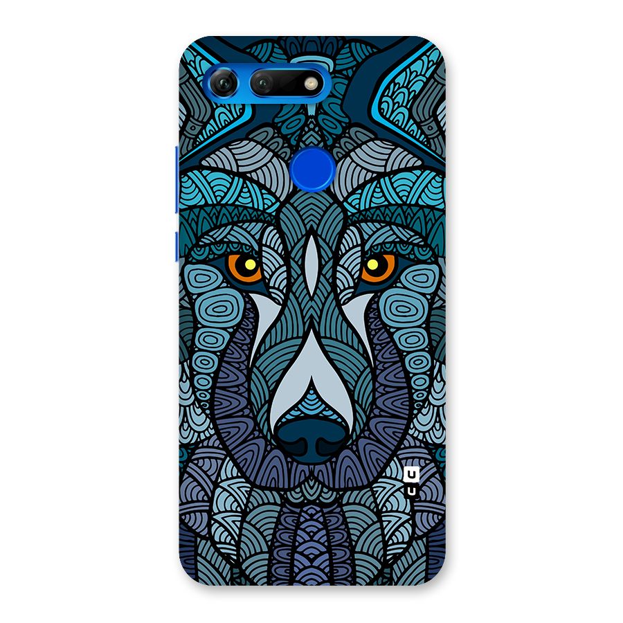 Ethnic Wolf Art Illustration Back Case for Honor View 20