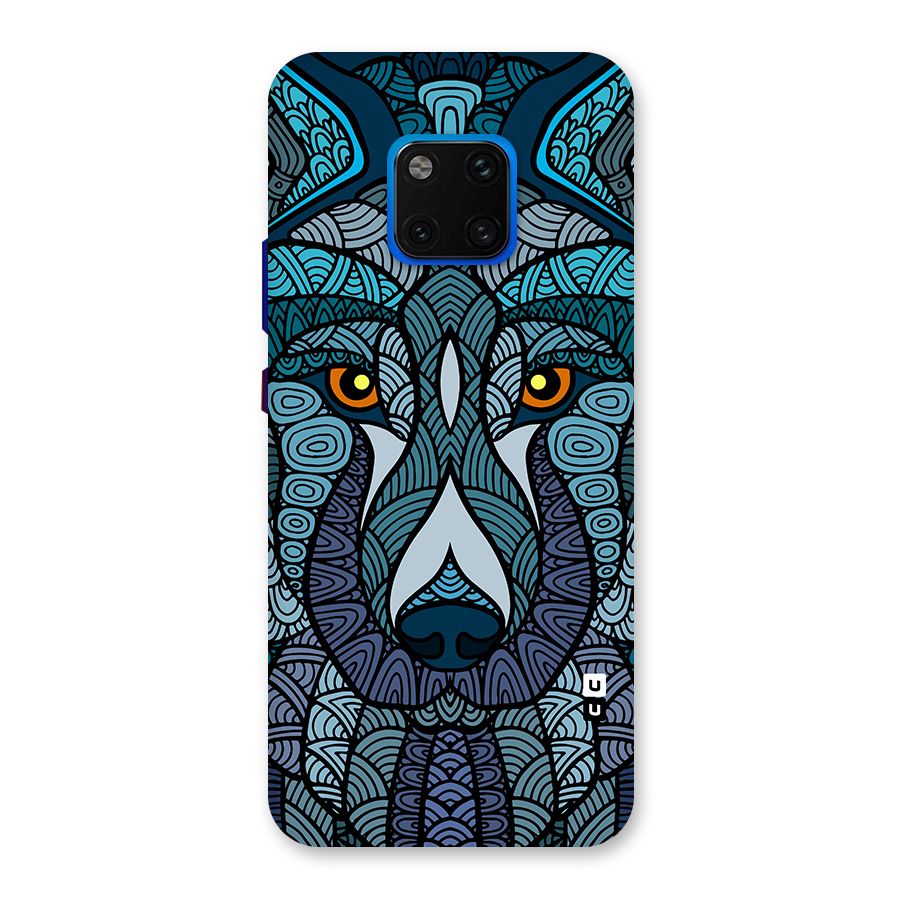 Ethnic Wolf Art Illustration Back Case for Huawei Mate 20 Pro