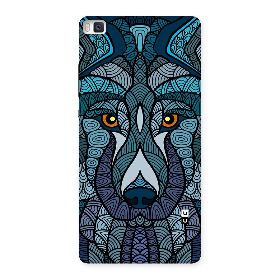 Ethnic Wolf Art Illustration Back Case for Huawei P8