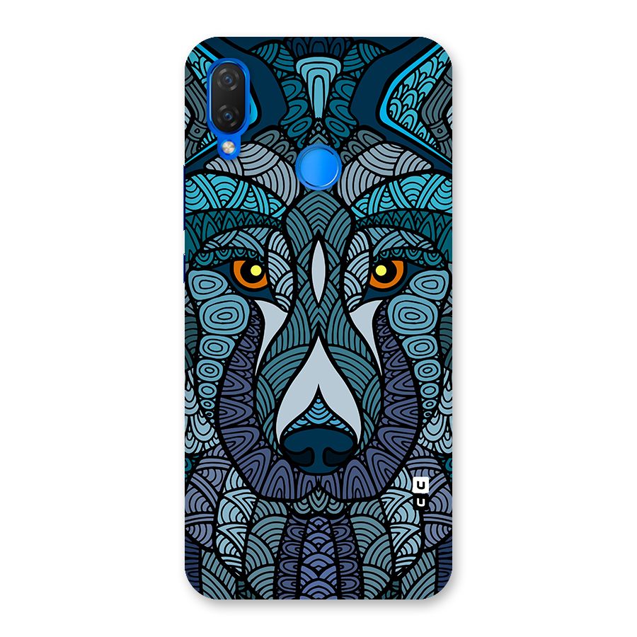 Ethnic Wolf Art Illustration Back Case for Huawei P Smart+