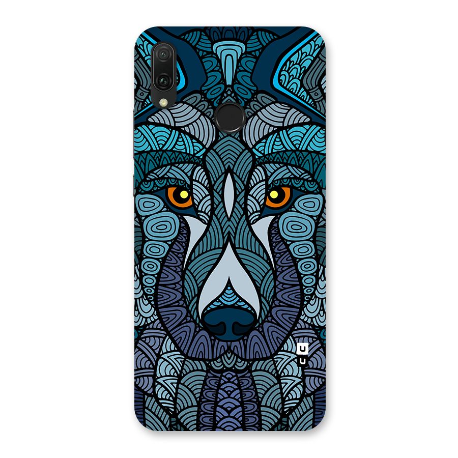 Ethnic Wolf Art Illustration Back Case for Huawei Y9 (2019)