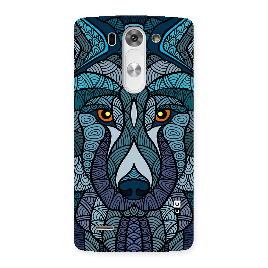 Ethnic Wolf Art Illustration Back Case for LG G3 Mini