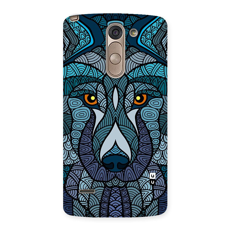 Ethnic Wolf Art Illustration Back Case for LG G3 Stylus