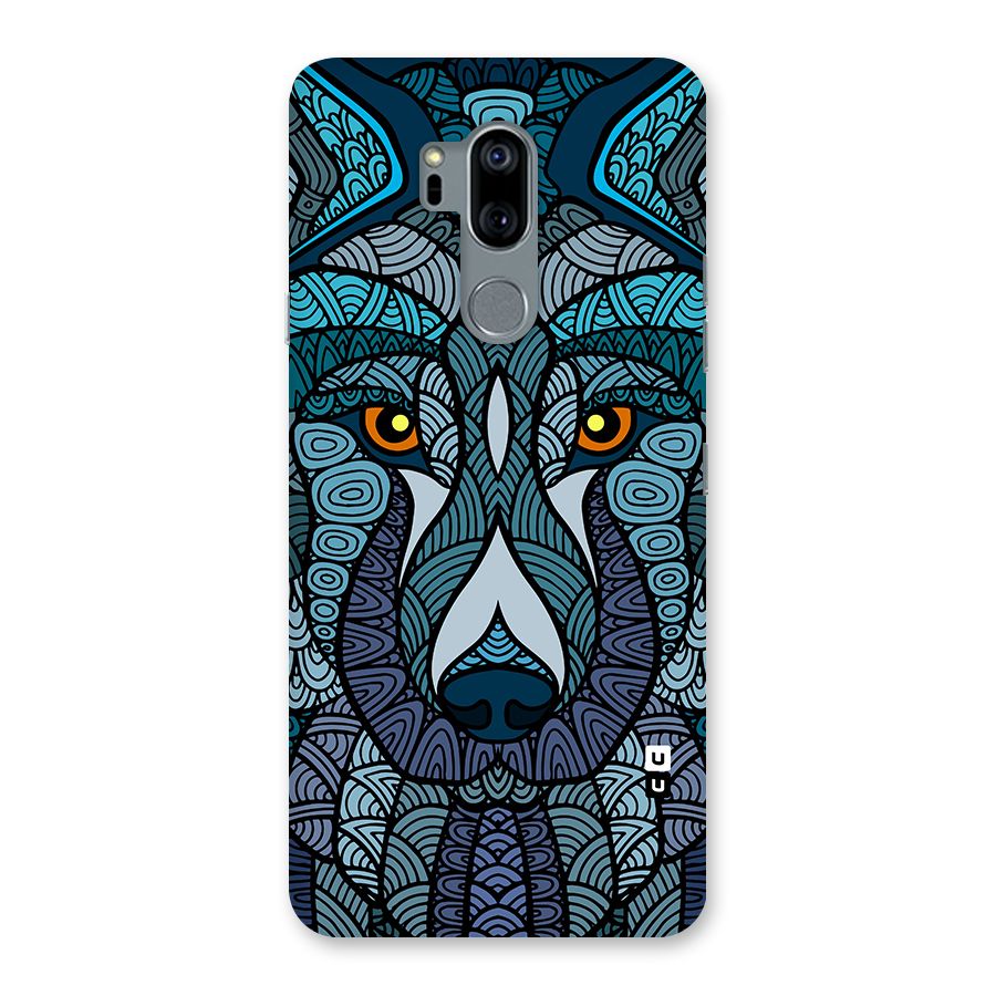 Ethnic Wolf Art Illustration Back Case for LG G7