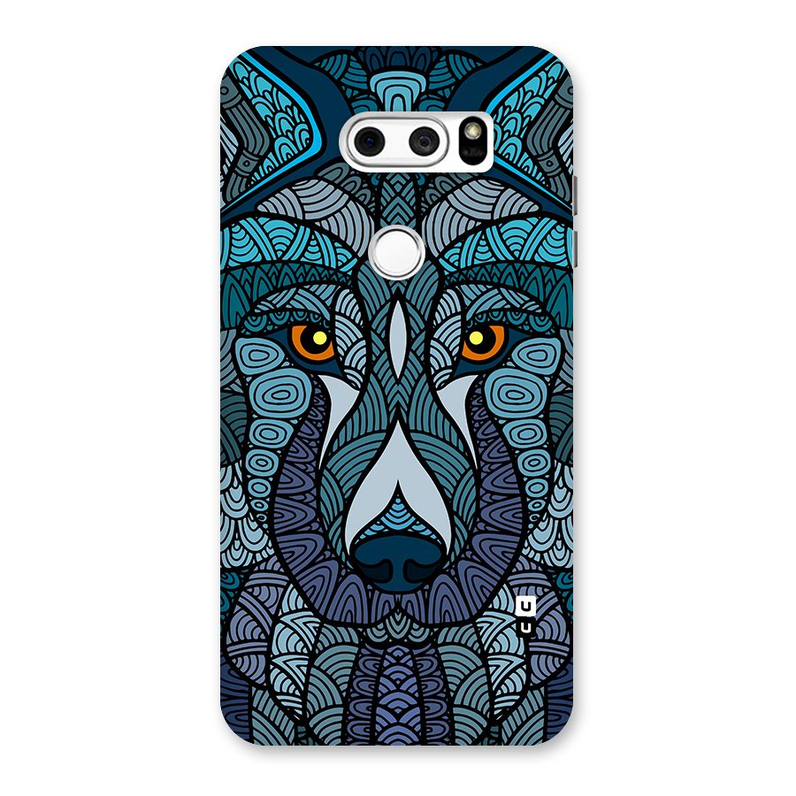 Ethnic Wolf Art Illustration Back Case for LG V30