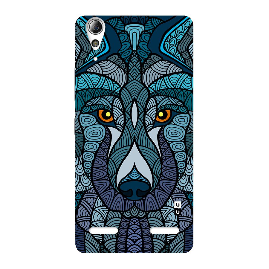 Ethnic Wolf Art Illustration Back Case for Lenovo A6000