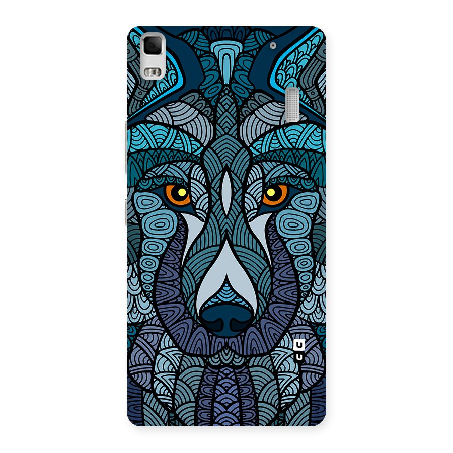 Ethnic Wolf Art Illustration Back Case for Lenovo A7000