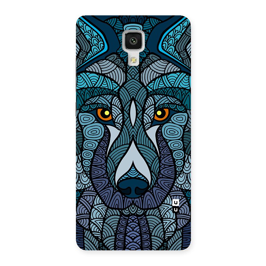 Ethnic Wolf Art Illustration Back Case for Mi4