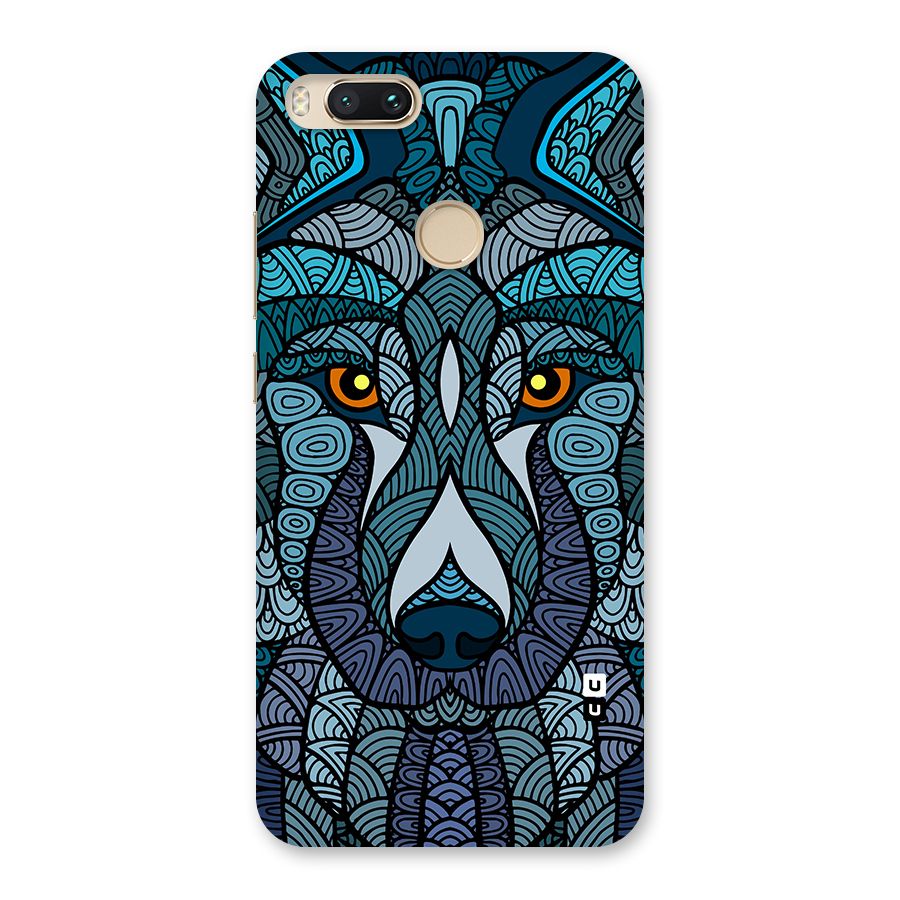 Ethnic Wolf Art Illustration Back Case for Mi A1