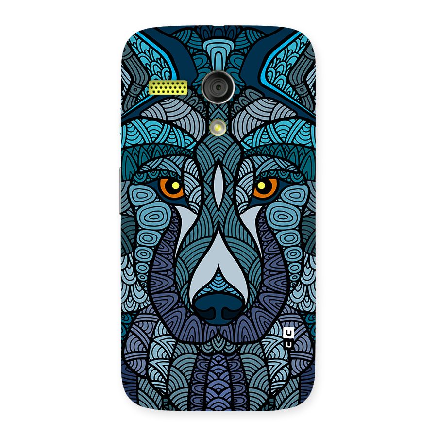 Ethnic Wolf Art Illustration Back Case for Moto G