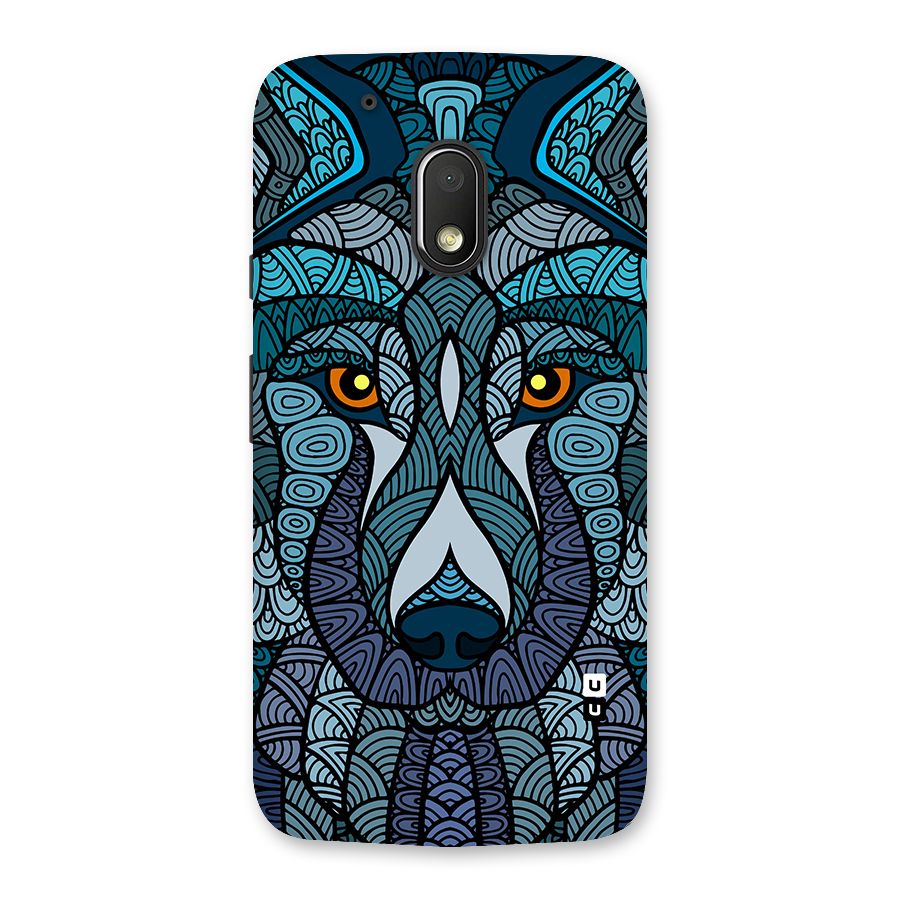 Ethnic Wolf Art Illustration Back Case for Moto G4 Play