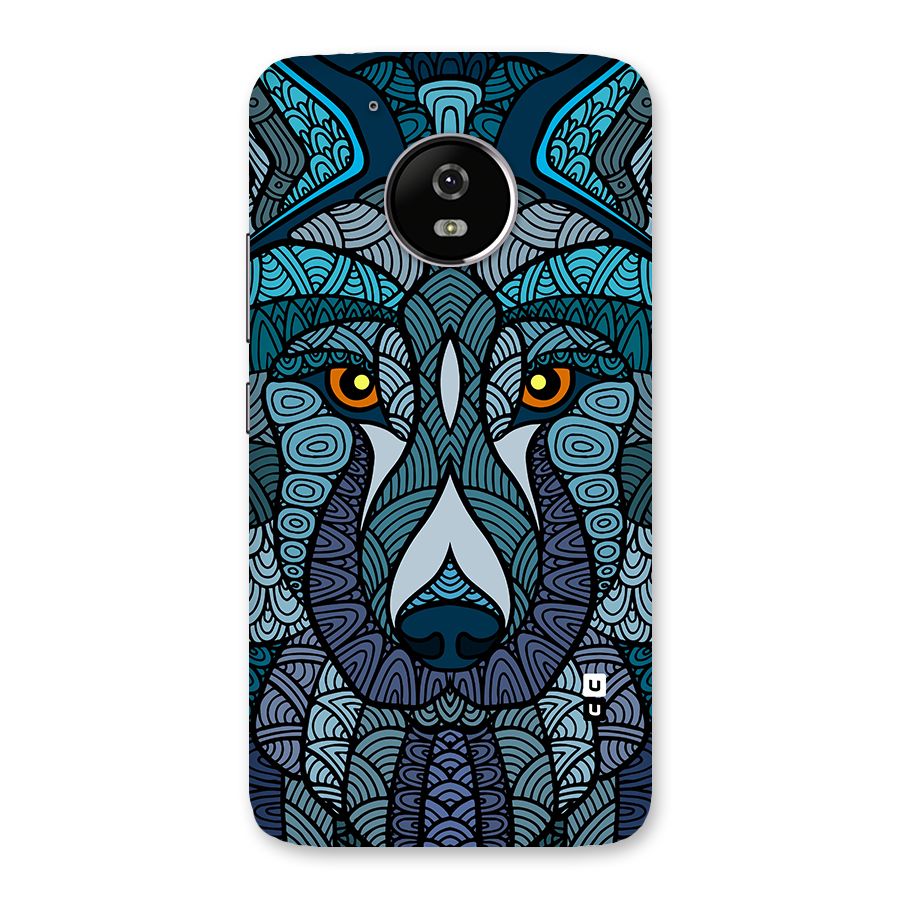 Ethnic Wolf Art Illustration Back Case for Moto G5