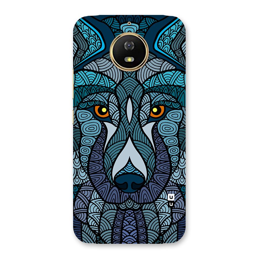 Ethnic Wolf Art Illustration Back Case for Moto G5s