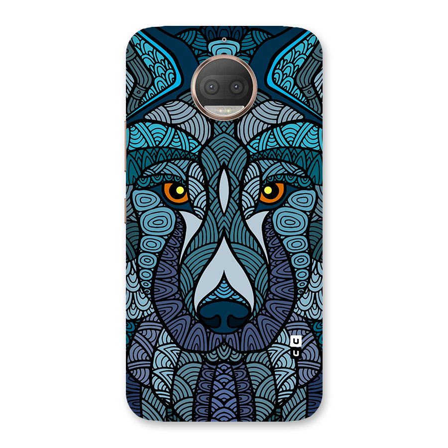 Ethnic Wolf Art Illustration Back Case for Moto G5s Plus