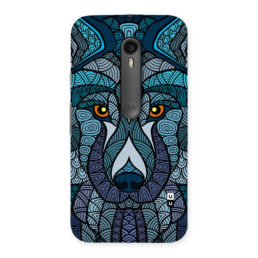 Ethnic Wolf Art Illustration Back Case for Moto G Turbo