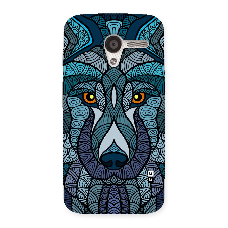 Ethnic Wolf Art Illustration Back Case for Moto X