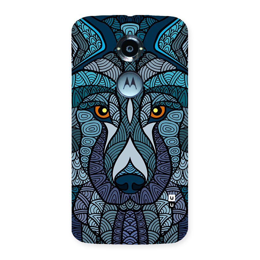 Ethnic Wolf Art Illustration Back Case for Moto X2