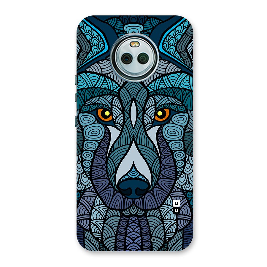 Ethnic Wolf Art Illustration Back Case for Moto X4