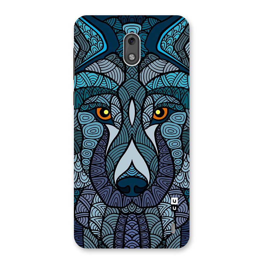 Ethnic Wolf Art Illustration Back Case for Nokia 2
