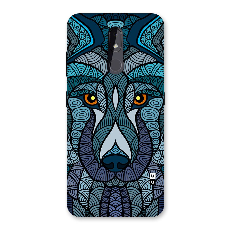 Ethnic Wolf Art Illustration Back Case for Nokia 3.2