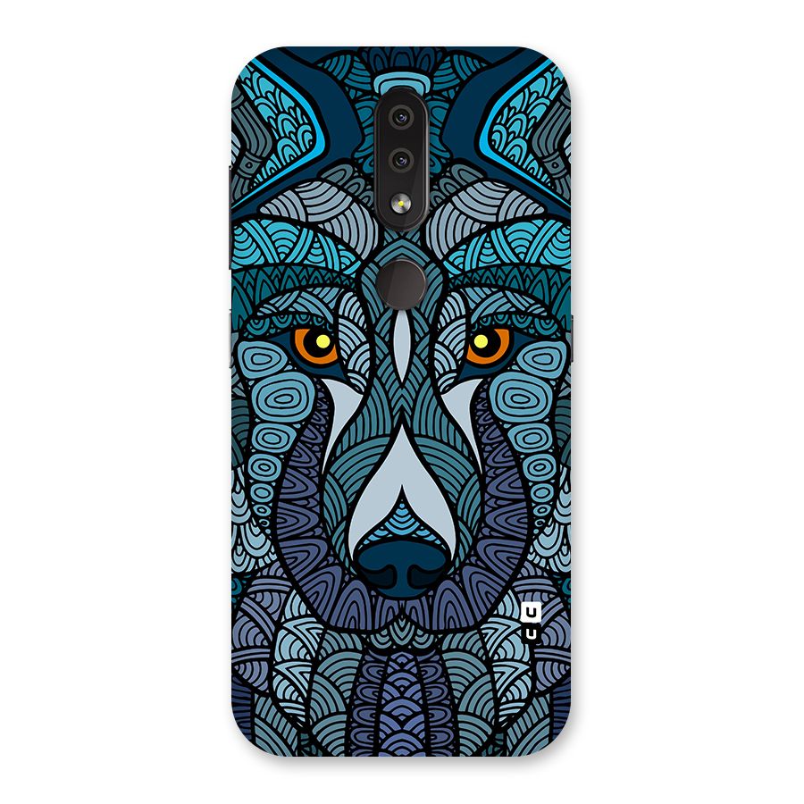 Ethnic Wolf Art Illustration Back Case for Nokia 4.2