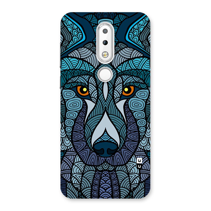 Ethnic Wolf Art Illustration Back Case for Nokia 6.1 Plus