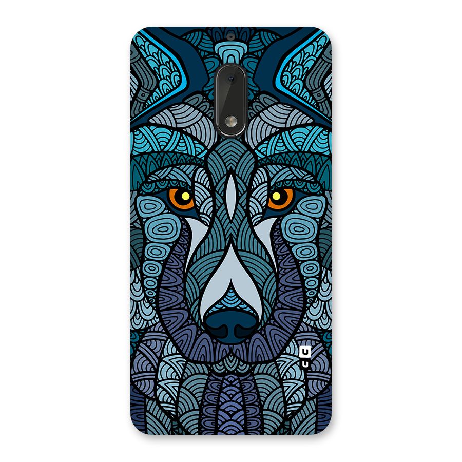 Ethnic Wolf Art Illustration Back Case for Nokia 6