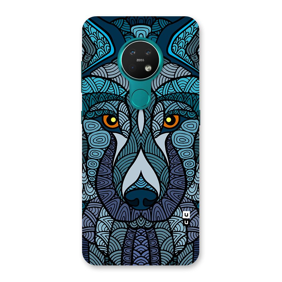 Ethnic Wolf Art Illustration Back Case for Nokia 7.2