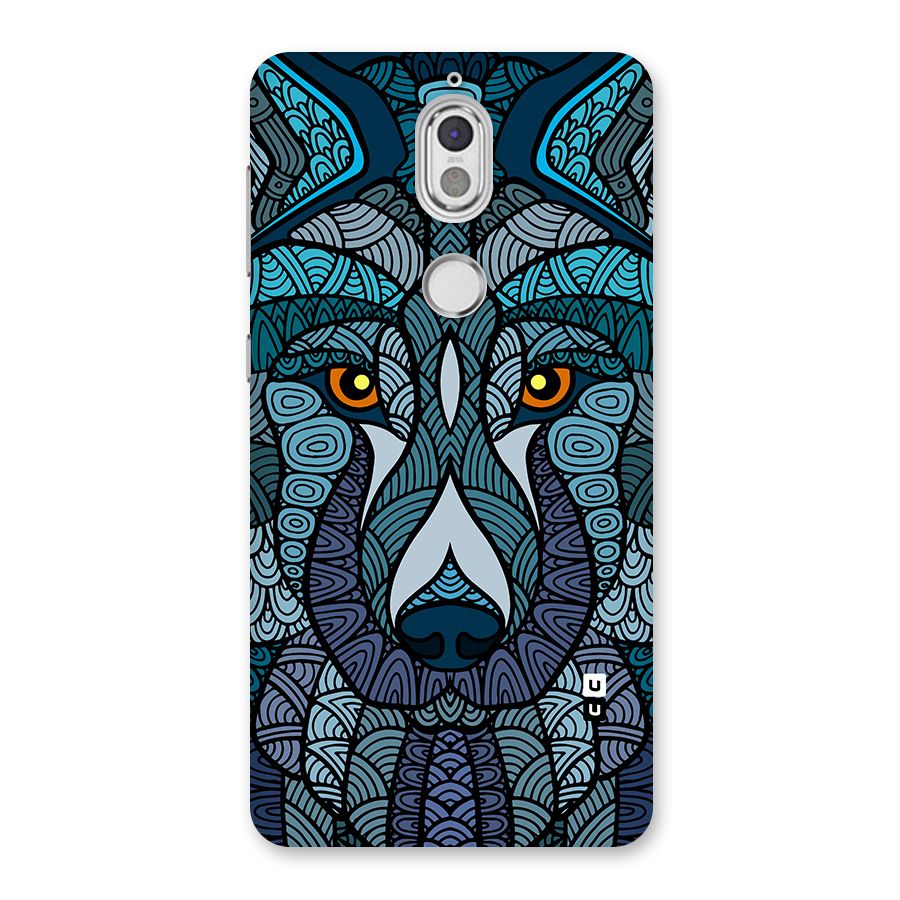 Ethnic Wolf Art Illustration Back Case for Nokia 7