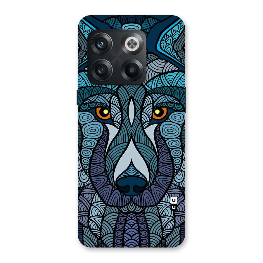Ethnic Wolf Art Illustration Back Case for OnePlus 10T