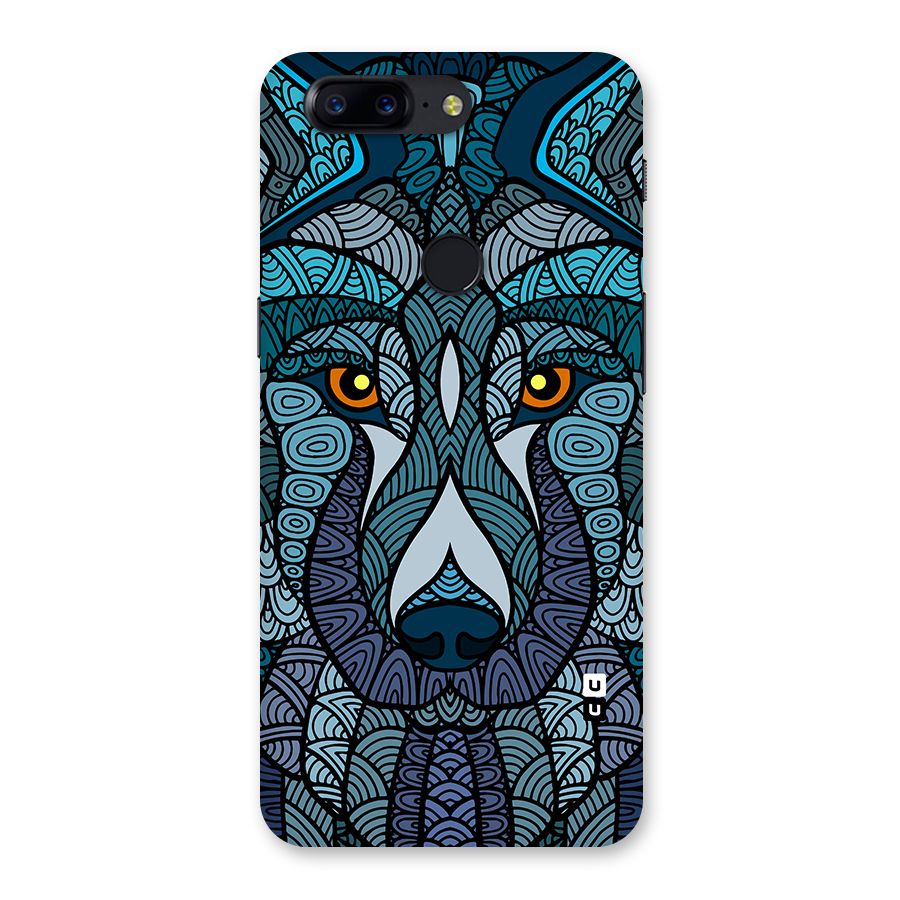 Ethnic Wolf Art Illustration Back Case for OnePlus 5T