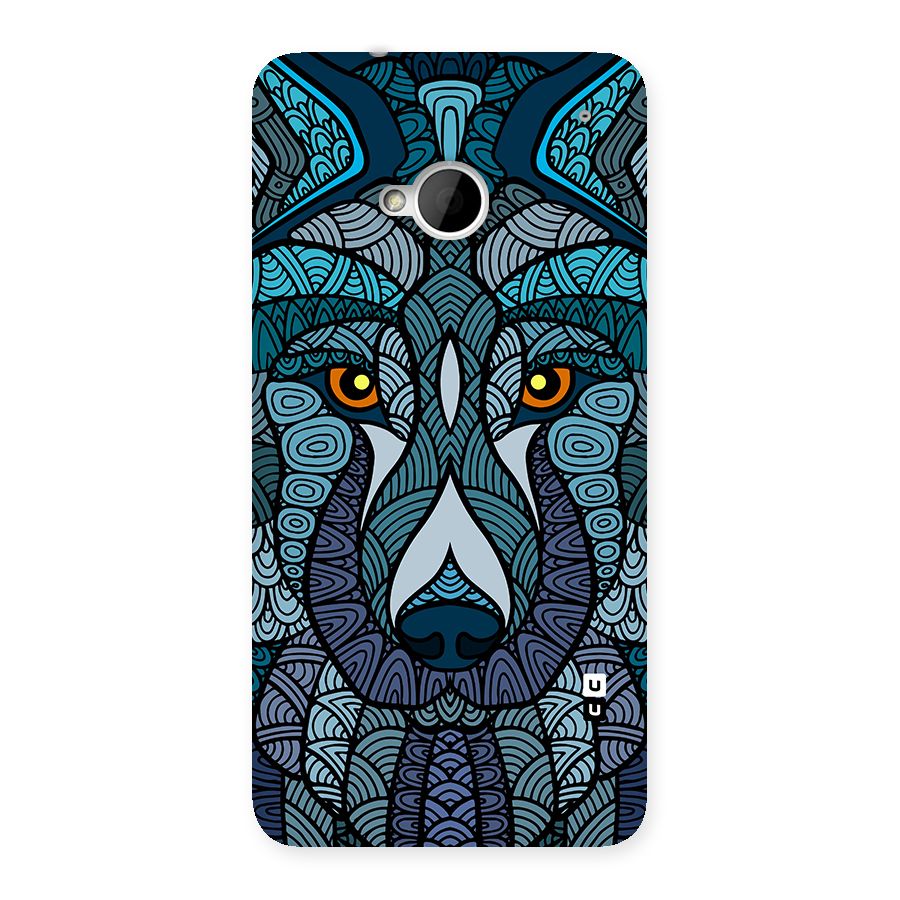 Ethnic Wolf Art Illustration Back Case for One M7 (Single Sim)