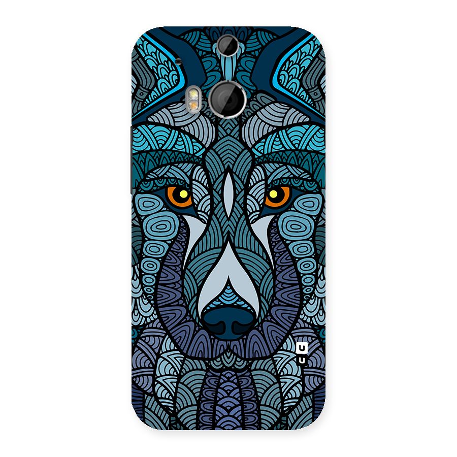Ethnic Wolf Art Illustration Back Case for One M8