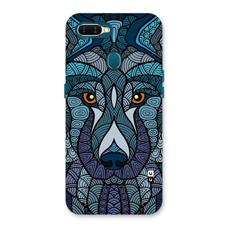 Ethnic Wolf Art Illustration Back Case for Oppo A11k