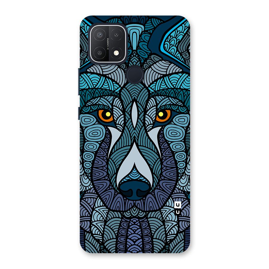 Ethnic Wolf Art Illustration Back Case for Oppo A15s
