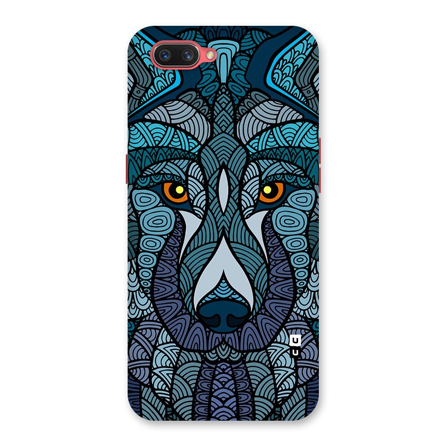 Ethnic Wolf Art Illustration Back Case for Oppo A3s