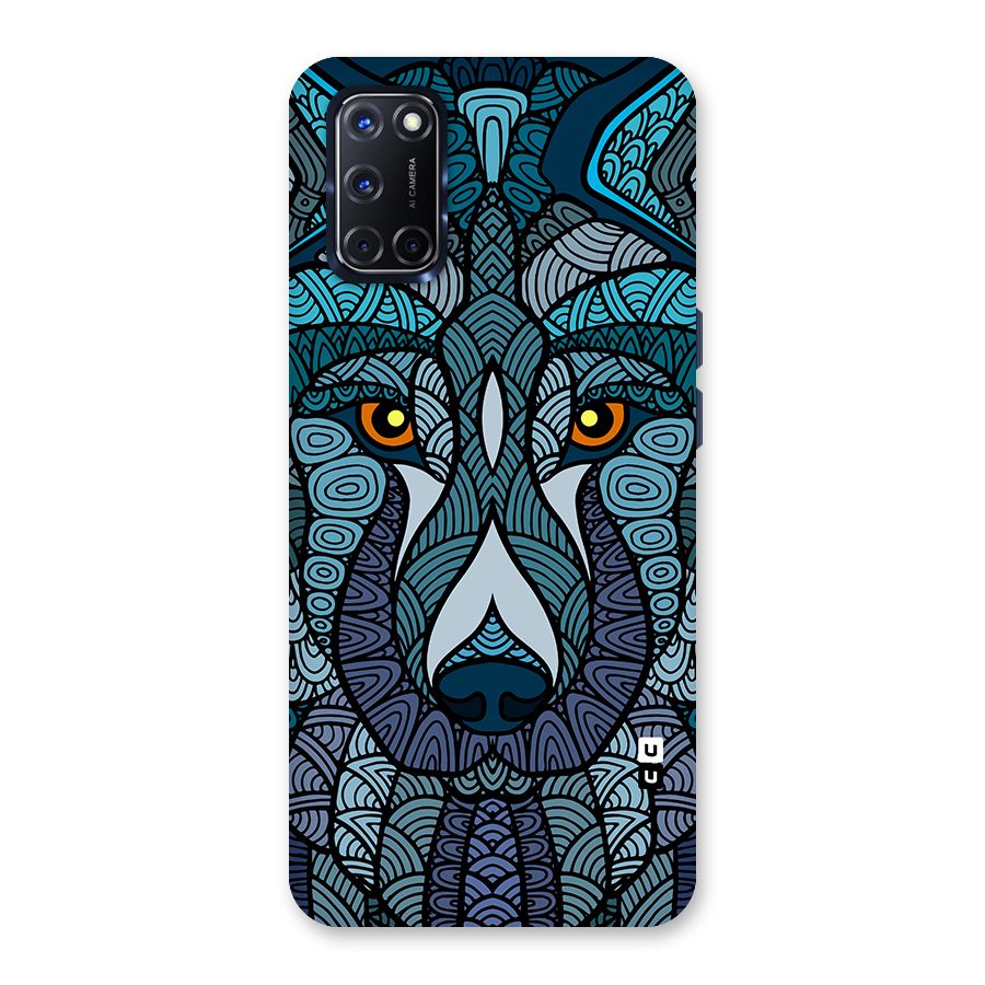 Ethnic Wolf Art Illustration Back Case for Oppo A52