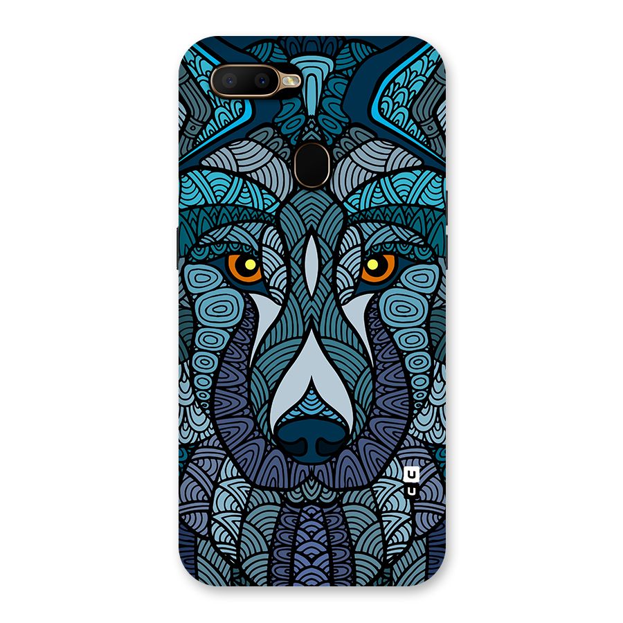 Ethnic Wolf Art Illustration Back Case for Oppo A5s