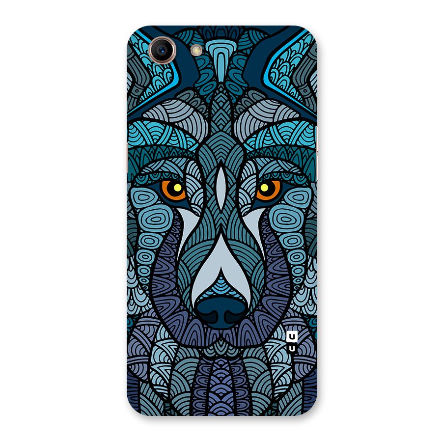 Ethnic Wolf Art Illustration Back Case for Oppo A83 (2018)