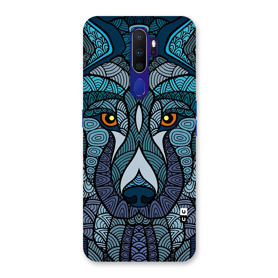 Ethnic Wolf Art Illustration Back Case for Oppo A9 (2020)