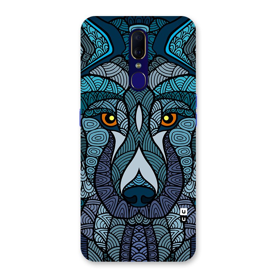 Ethnic Wolf Art Illustration Back Case for Oppo F11
