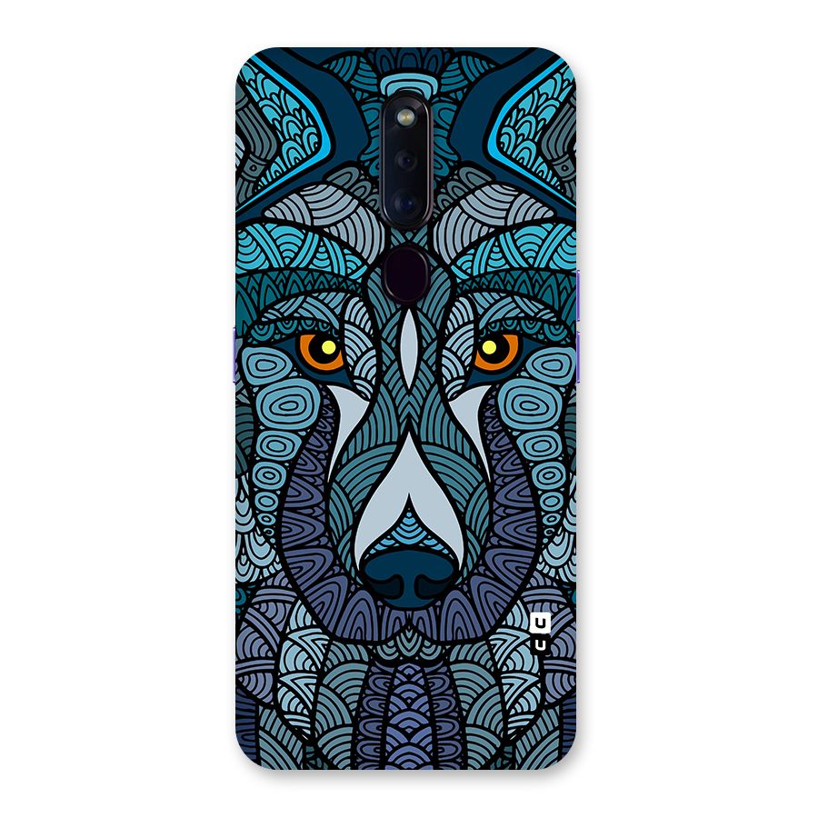 Ethnic Wolf Art Illustration Back Case for Oppo F11 Pro