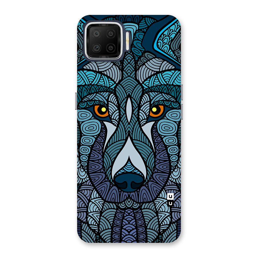 Ethnic Wolf Art Illustration Back Case for Oppo F17