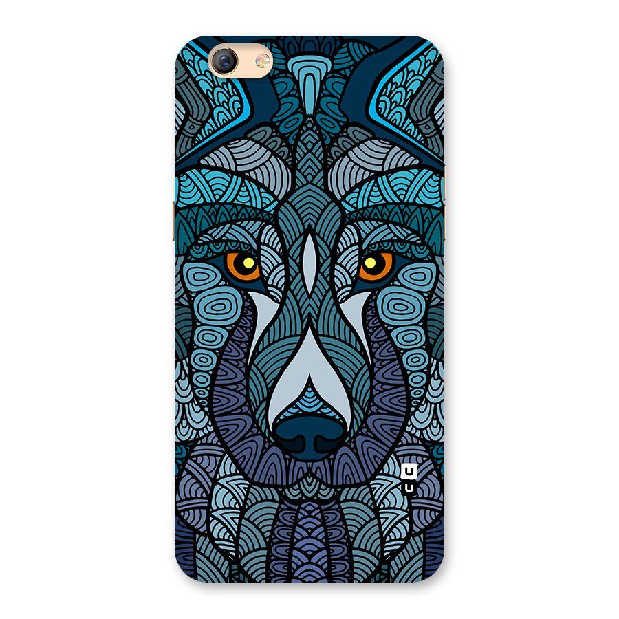 Ethnic Wolf Art Illustration Back Case for Oppo F3 Plus